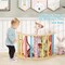 Wooden 6-in-1 Kids Climbing Arch Playset with Cushion, Storage Bin and Safety Features